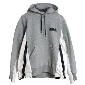 Nike x Sacai Fleece Knit Nylon Paneled Hoodie : L